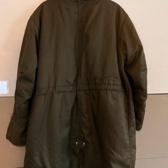 ALLSAINTS OLIVE GREEN SKYLA WOMAN'S 3 IN 1 PARKA SIZE M